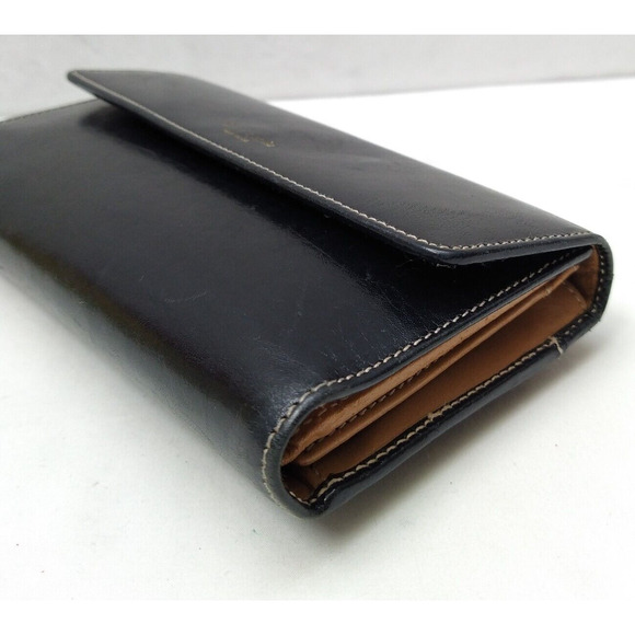 Kate Spade New York Black Leather Credit Card Trifold Wallet - Made in Italy - Picture 8 of 16